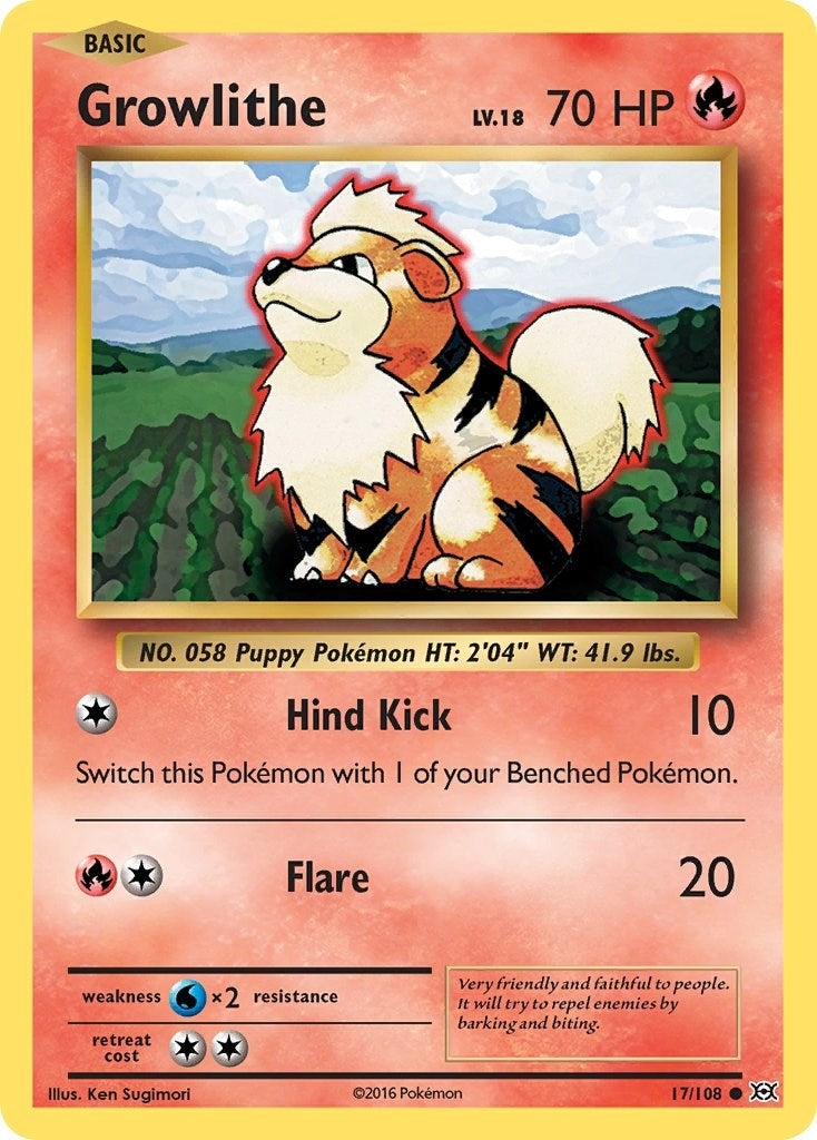 Growlithe (17/108) [EVO]