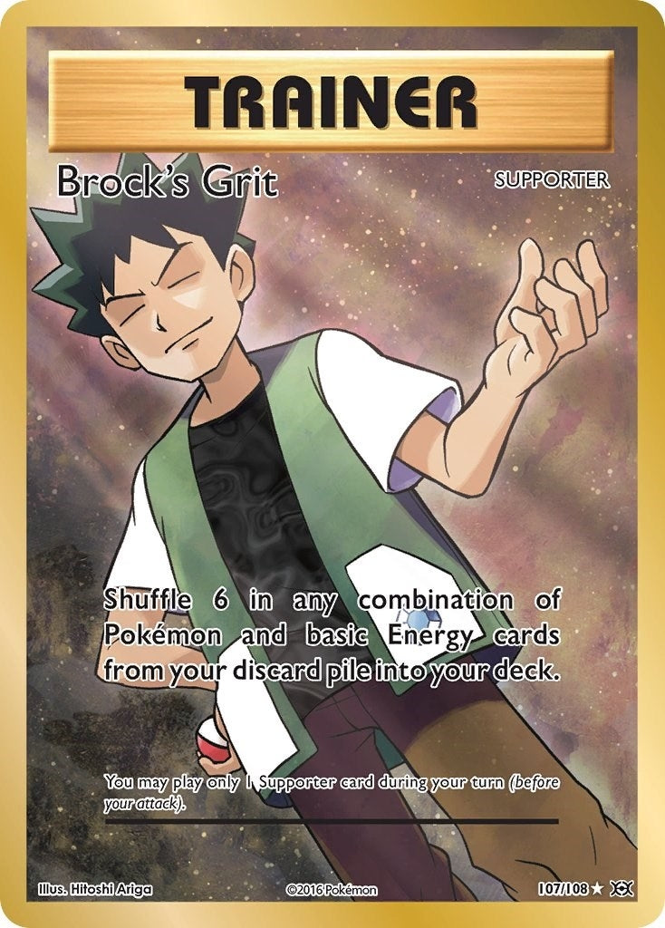 Brock's Grit (Full Art) (107/108) (XY - Evolutions)