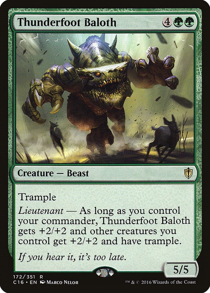 Thunderfoot Baloth (172) [C16]