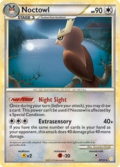 Noctowl 8 123 HeartGold and SoulSilver (008/123) [PR]