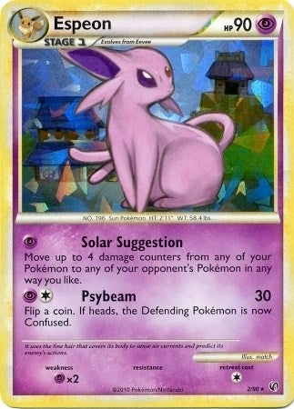 Espeon 2 90 HGSS Undaunted Cracked Ice Holo (002/090) [PR]