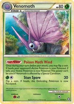 Venomoth 11 102 HGSS Triumphant (011/102) [PR]