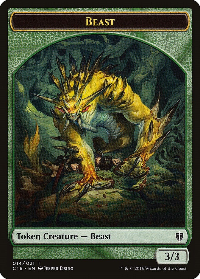 Beast Ogre Double Sided Token (14 // 13) [C16]