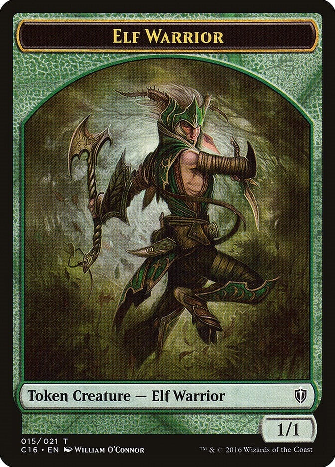 Elf Warrior Zombie Double Sided Token (15 // 11) [C16]