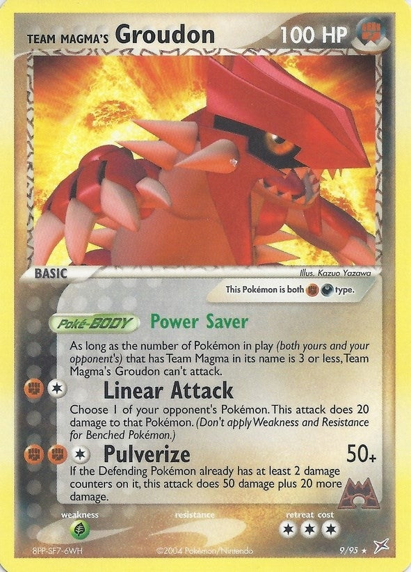 Team Magmas Groudon 9 95 EX Team Magma vs Team Aqua (009/095) [PR]