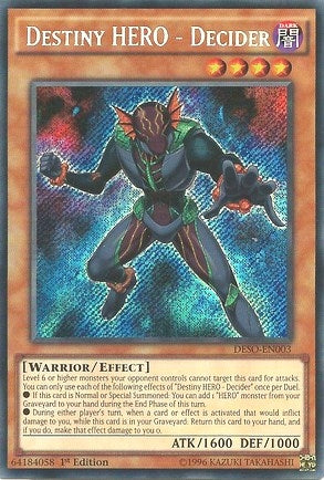Destiny HERO Decider (DESO-EN003) [DESO]