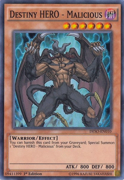 Destiny HERO Malicious (DESO-EN010) [DESO]