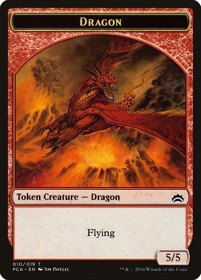 Dragon Saproling Double sided Token (10 // 19) [PCA]