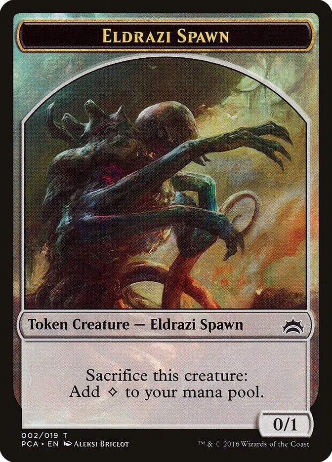 Eldrazi Spawn 002 Eldrazi Double sided Token (2 // 1) [PCA]