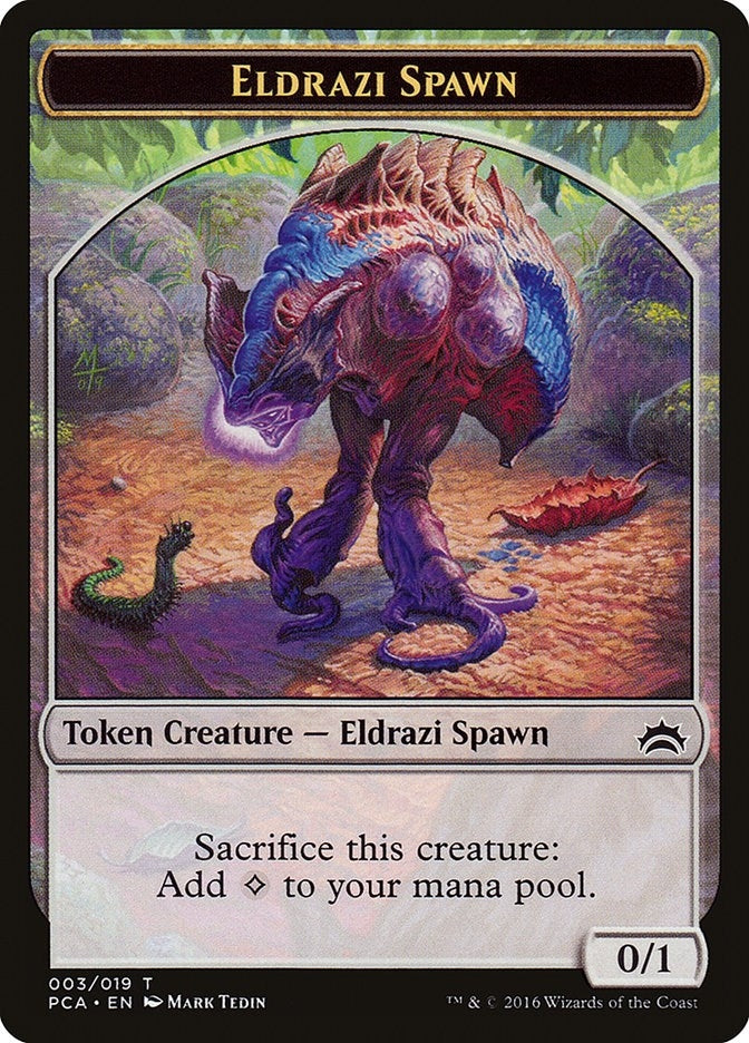 Eldrazi Spawn 003 Eldrazi Double sided Token (3 // 1) [PCA]