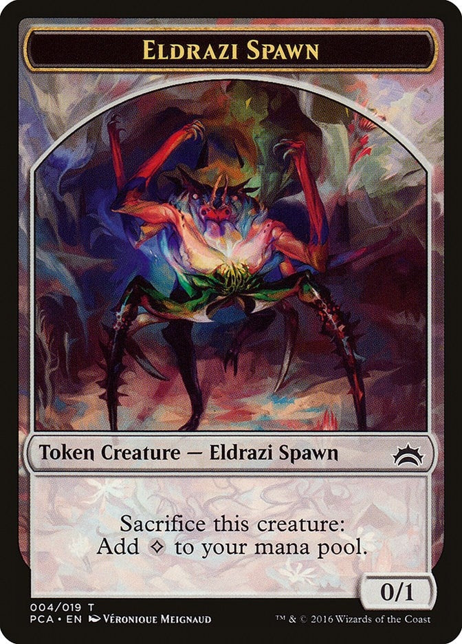 Eldrazi Spawn 004 Eldrazi Double sided Token (4 // 1) [PCA]