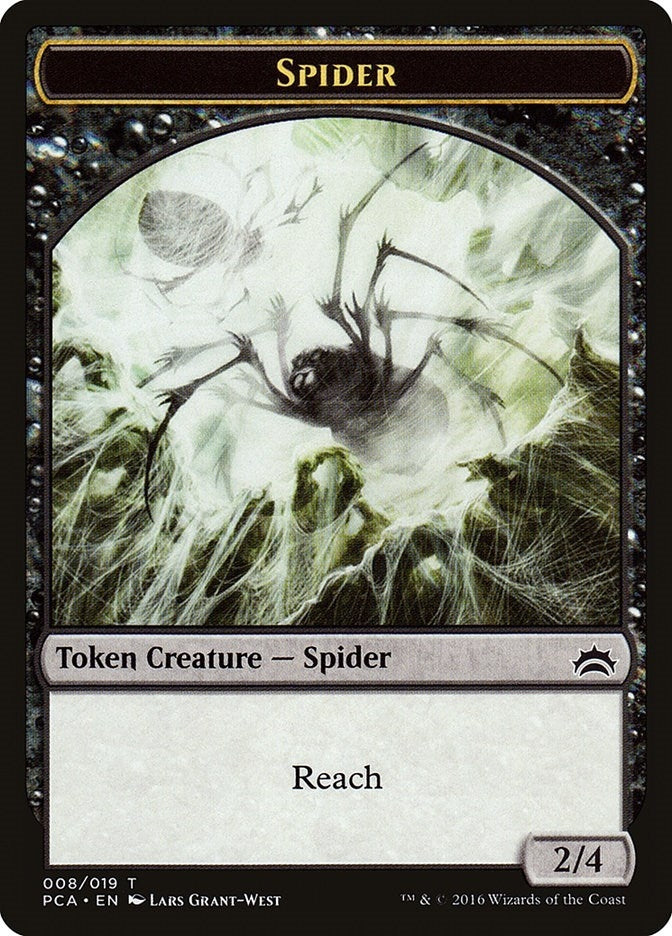 Spider Saproling Double sided Token (8 // 19) [PCA]