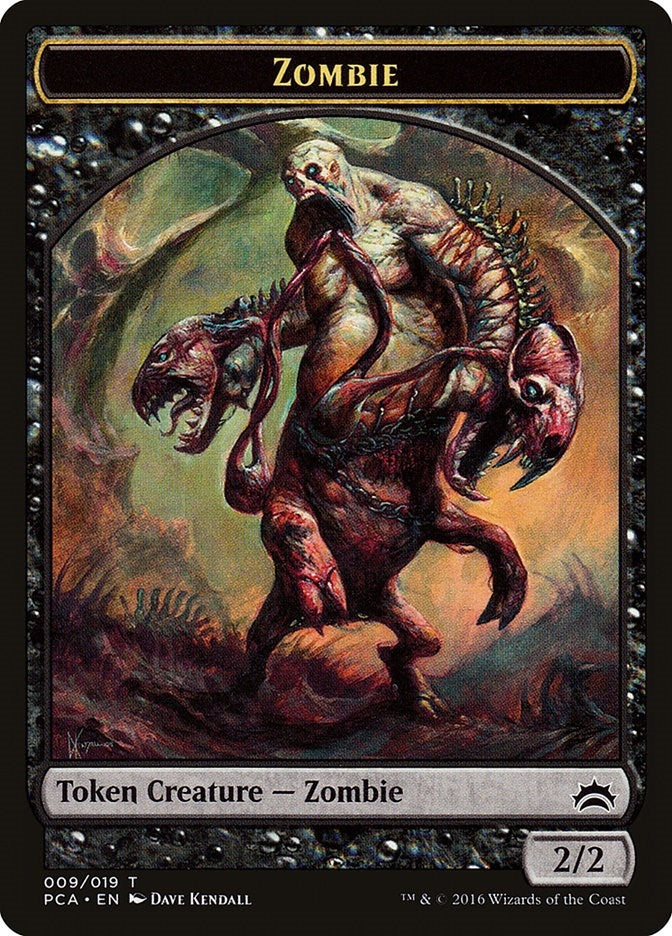 Zombie Hellion Double sided Token (9 // 12) [PCA]