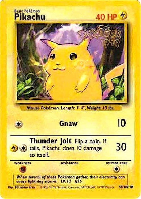 Pikachu 58 102 PokeTour 1999 (058/102) [MCAP]