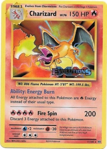 Charizard XY Evolutions Prerelease (11/108) [PR]