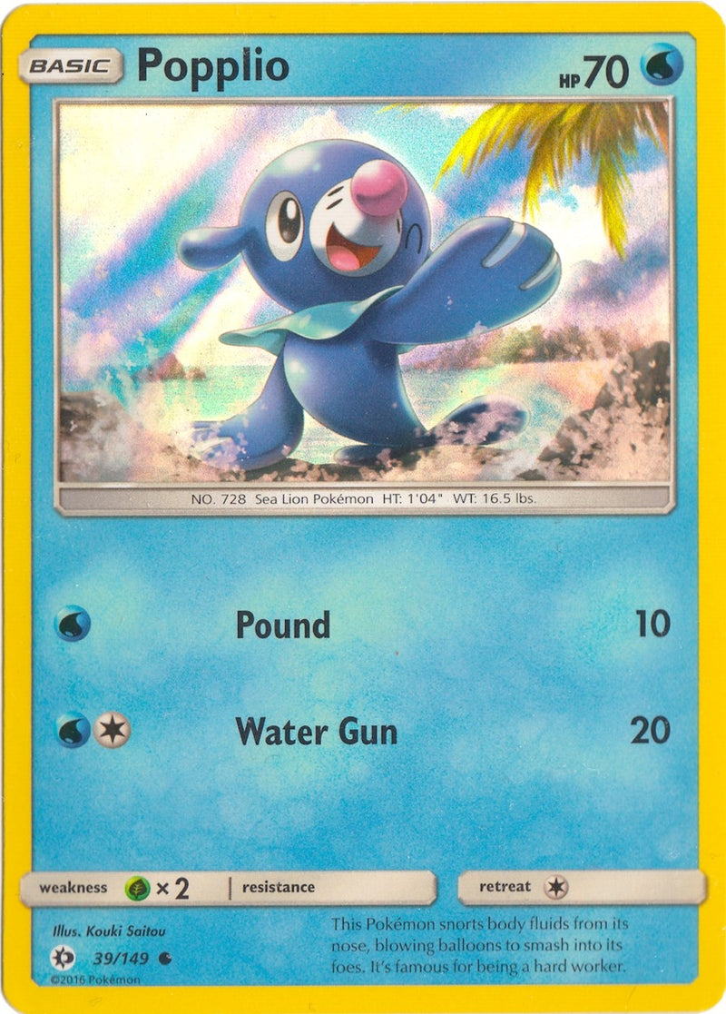 Popplio 39 149 Water Web Holo (039/149) [MCAP]