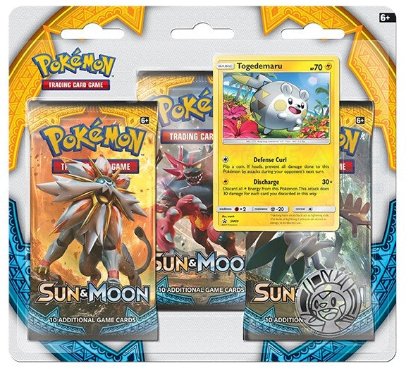 Sun and Moon Base Set 3 Pack Blister Togedemaru [SM01]