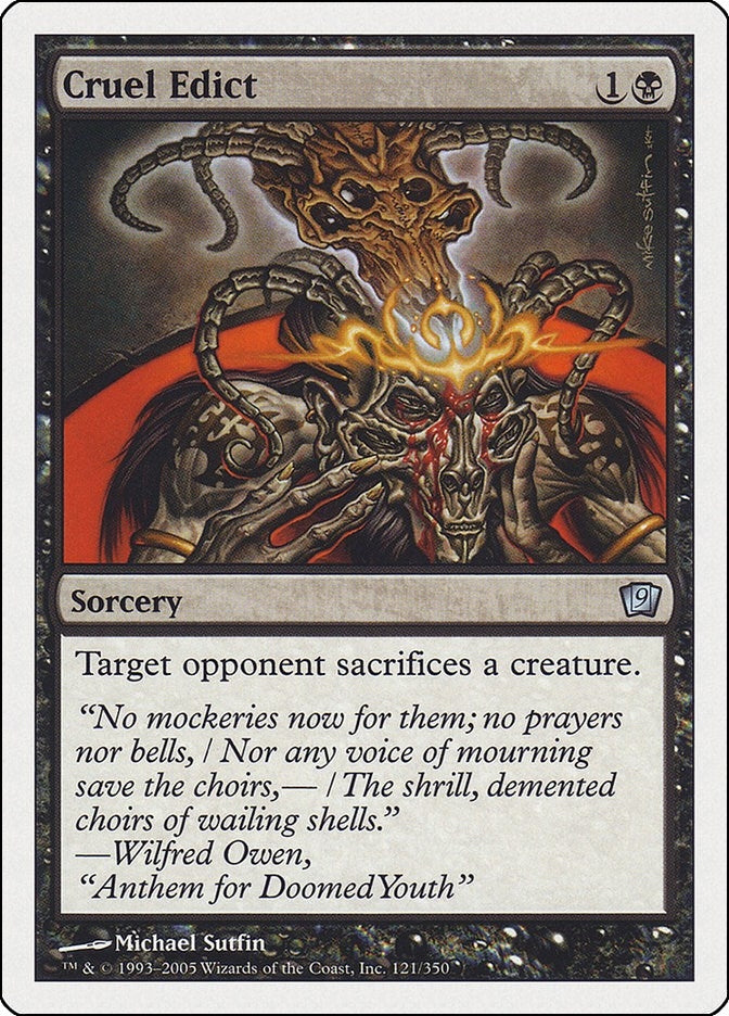 Cruel Edict (121) [9ED]