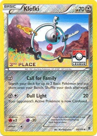 Klefki 66 119 Pokemon League 3rd Place (066/119) [PR]
