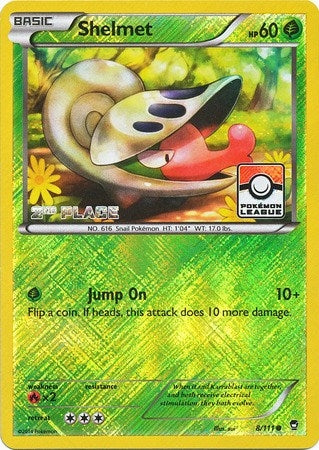 Shelmet 8 111 Pokemon League 2nd Place (008/111) [PR]