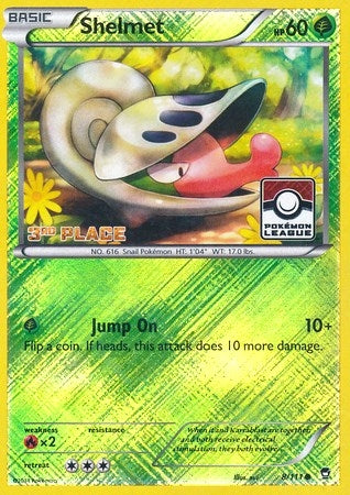 Shelmet 8 111 Pokemon League 3rd Place (008/111) [PR]