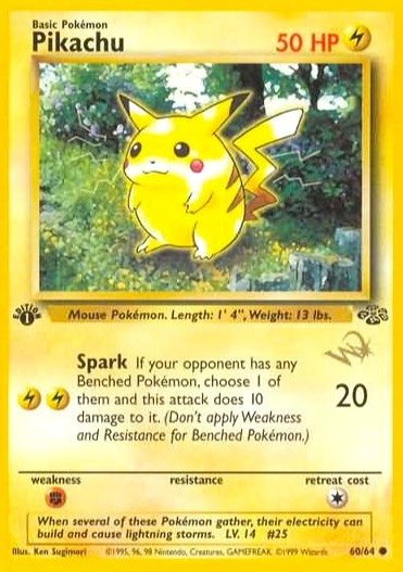 Pikachu W Stamped (60/64) [PR]
