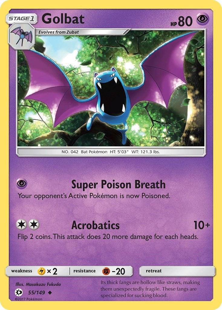 Golbat (55/149) (SM Base Set)