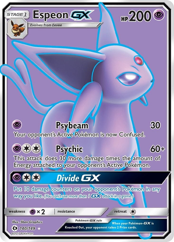 Espeon GX Full Art (140/149) [SM01]