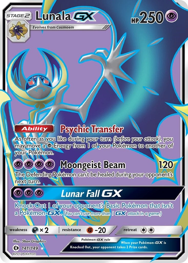 Lunala GX Full Art (141/149) [SM01]