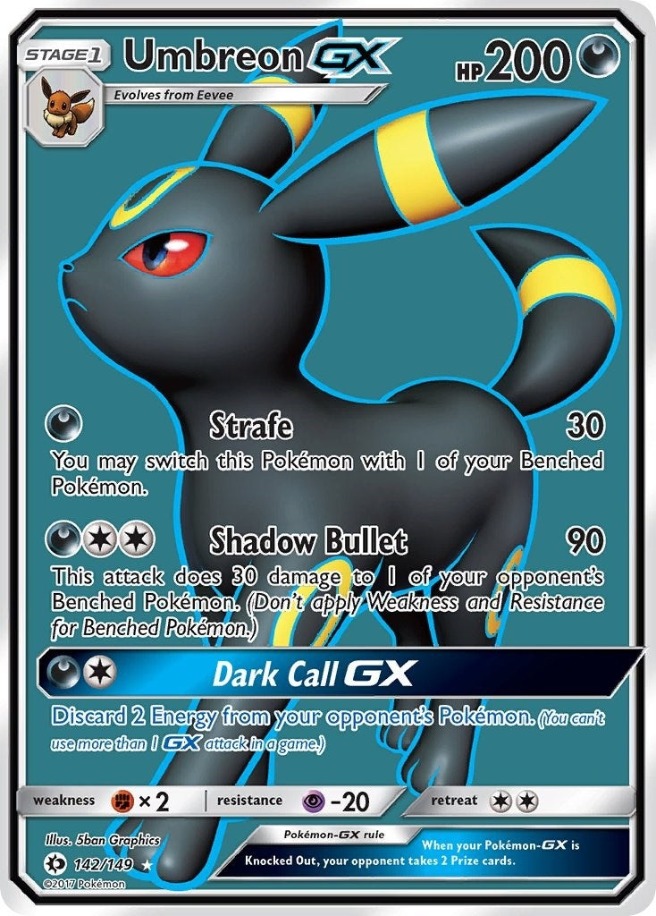 Umbreon GX Full Art (142/149) [SM01]