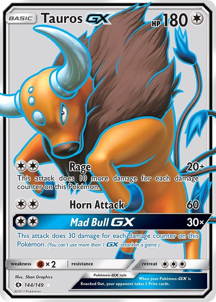 Tauros GX Full Art (144/149) [SM01]