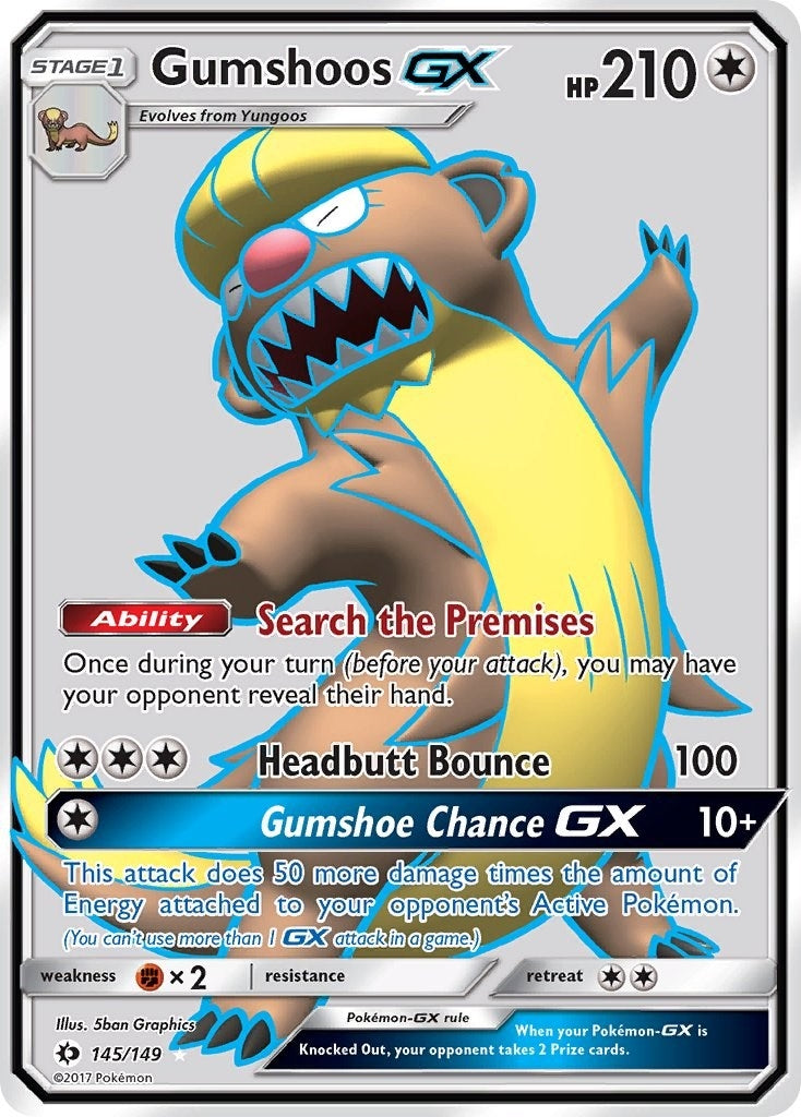Gumshoos GX Full Art (145/149) [SM01]