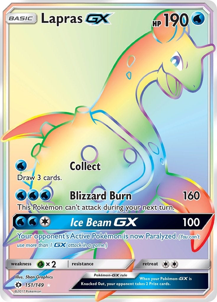 Lapras GX (Secret) (151/149) (SM Base Set)