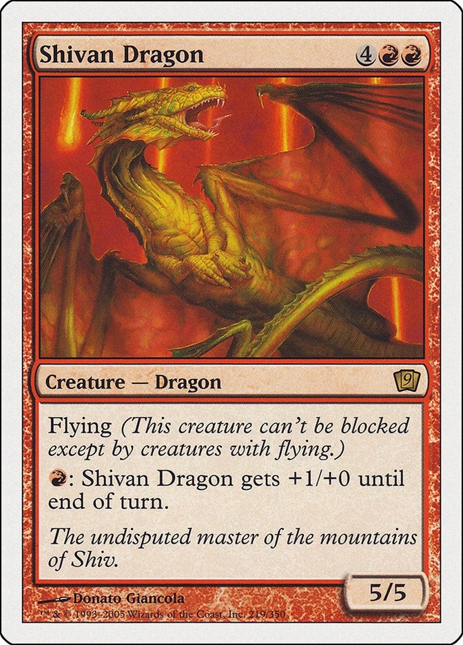 Shivan Dragon (219) [9ED]