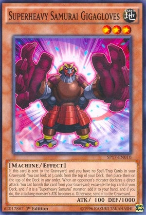 Superheavy Samurai Gigagloves Starfoil (SP17-EN010) [SP17]