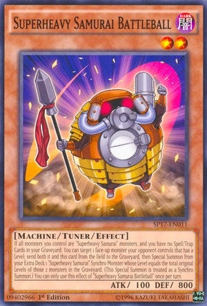 Superheavy Samurai Battleball Starfoil (SP17-EN011) [SP17]