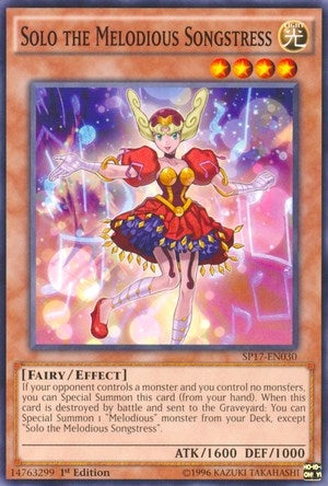 Solo the Melodious Songstress Starfoil (SP17-EN030) [SP17]