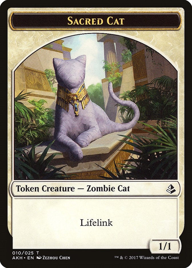 Sacred Cat Token (10) [AKH]