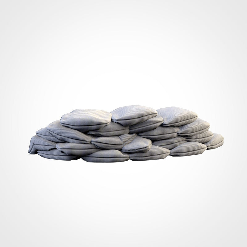 Street Barricades 3D printed terrain view 12