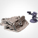 Crashed Tanks 3D printed terrain view 12