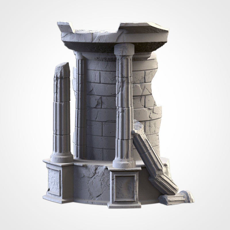 Classic Temples 3D printed terrain view 12