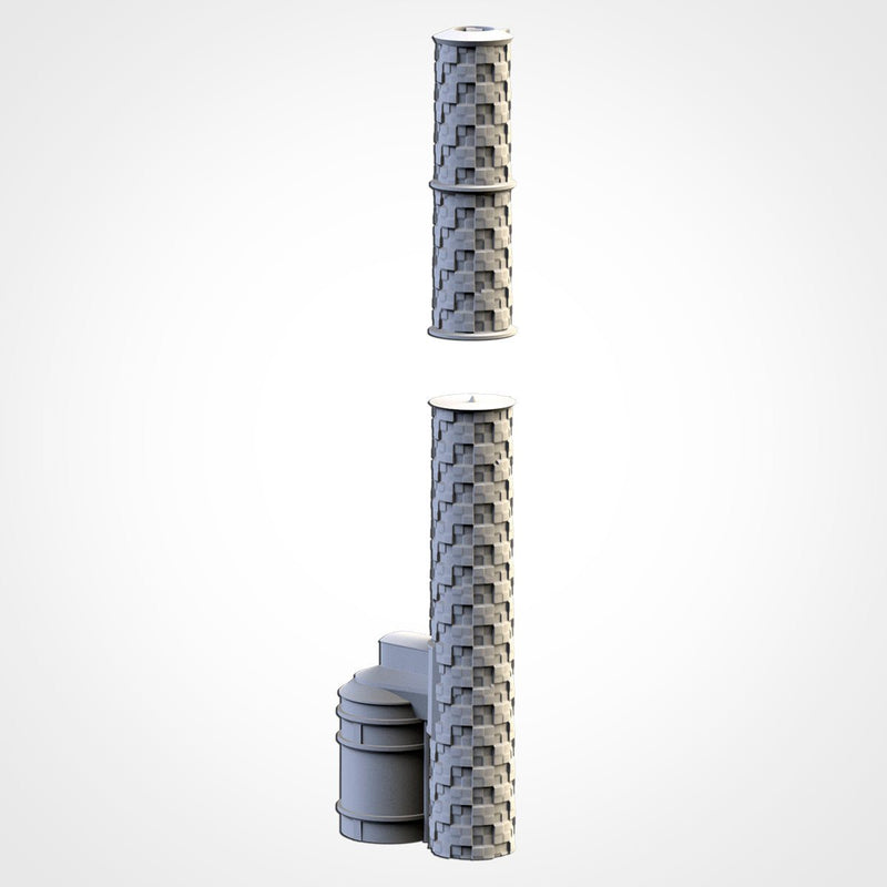Nuclear Plants 3D printed terrain view 12