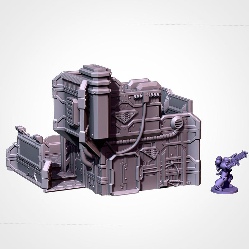 City Sci-Fi 3D printed terrain view 12