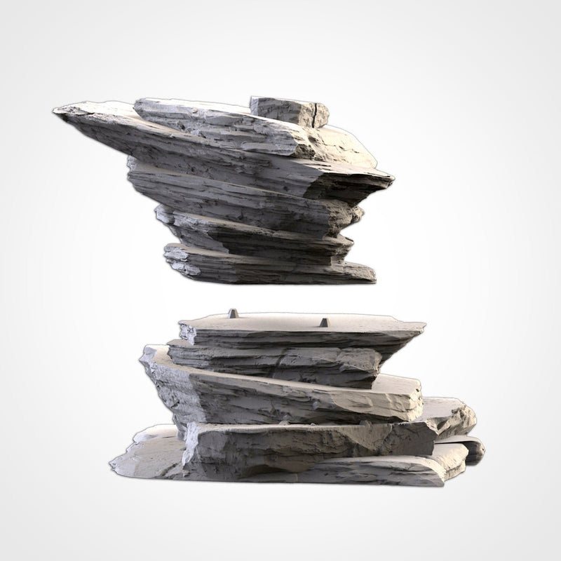 Desert Mountains 02 3D printed terrain view 12