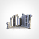 Cathedral Ruins 01 3D printed terrain view 12