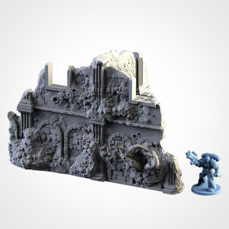 Infected Ruins 3D printed terrain view 12