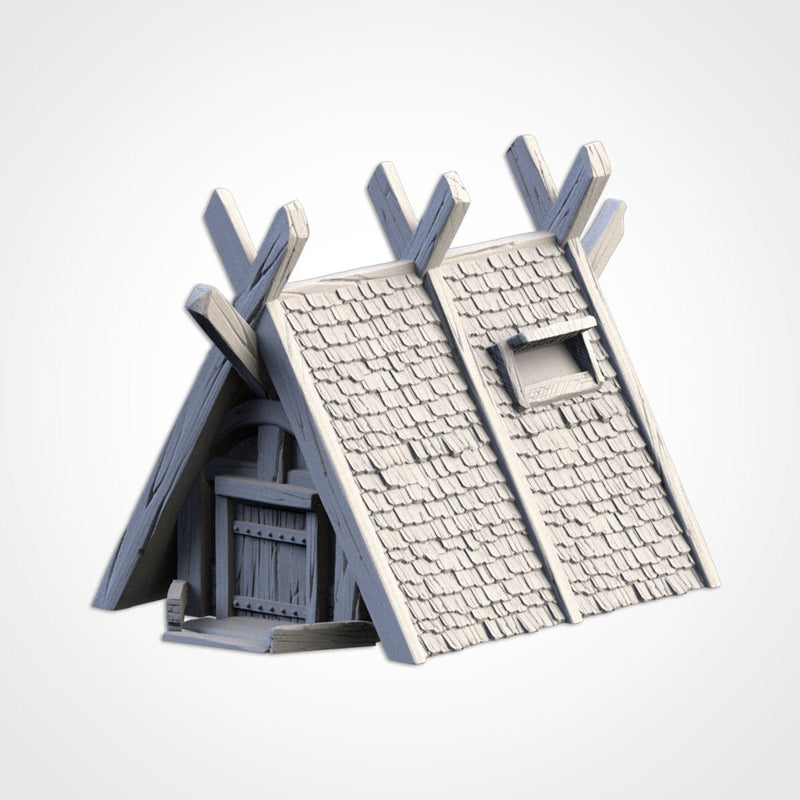 Viking Houses 3D printed terrain view 12