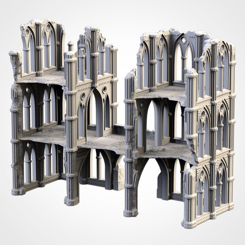Cathedral Ruins 02 3D printed terrain view 12