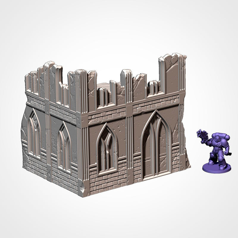 City Classic Ruins GW V11 3D printed terrain view 12