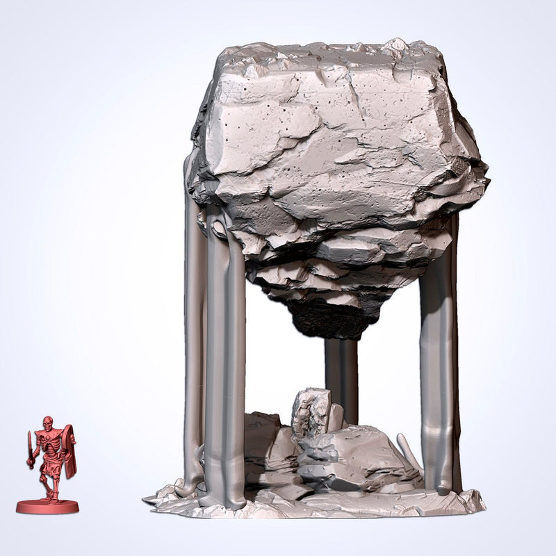 Floating Rocks 3D printed terrain view 12